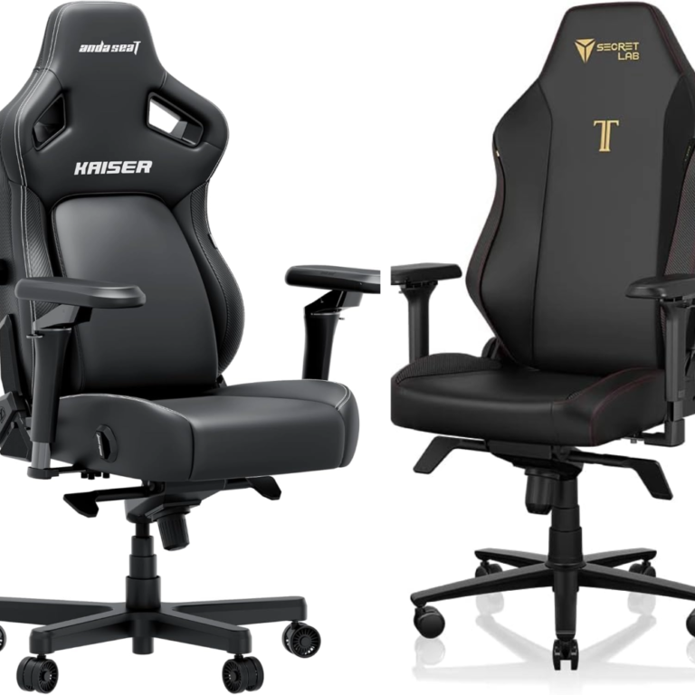 AndaSeat Kaiser 4 vs Secretlab Titan Evo gaming chairs side by side comparison